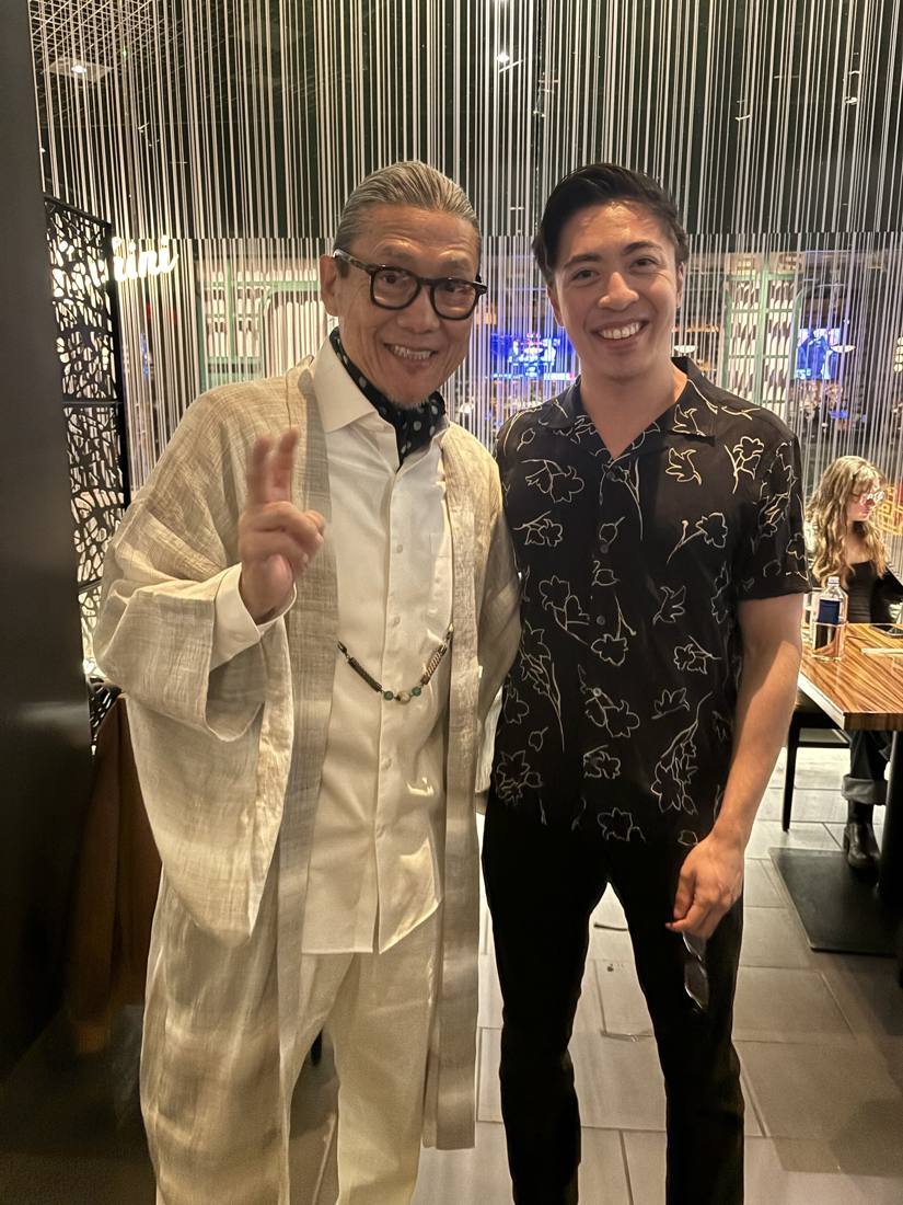 Michael with Chef Morimoto at Morimoto Las Vegas