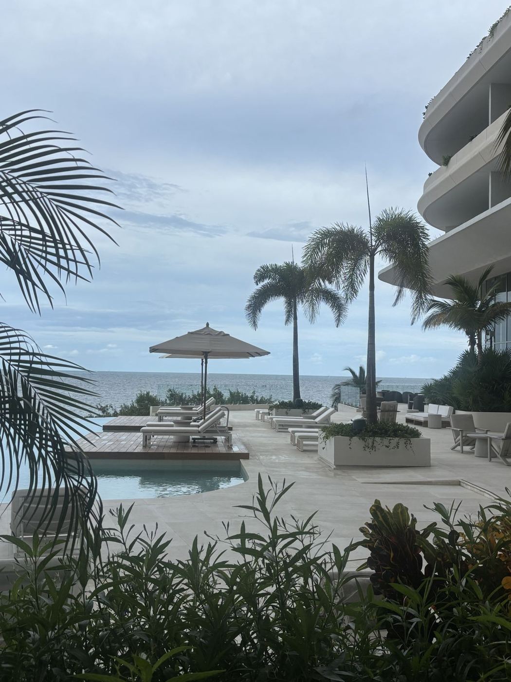 The main pool terrace